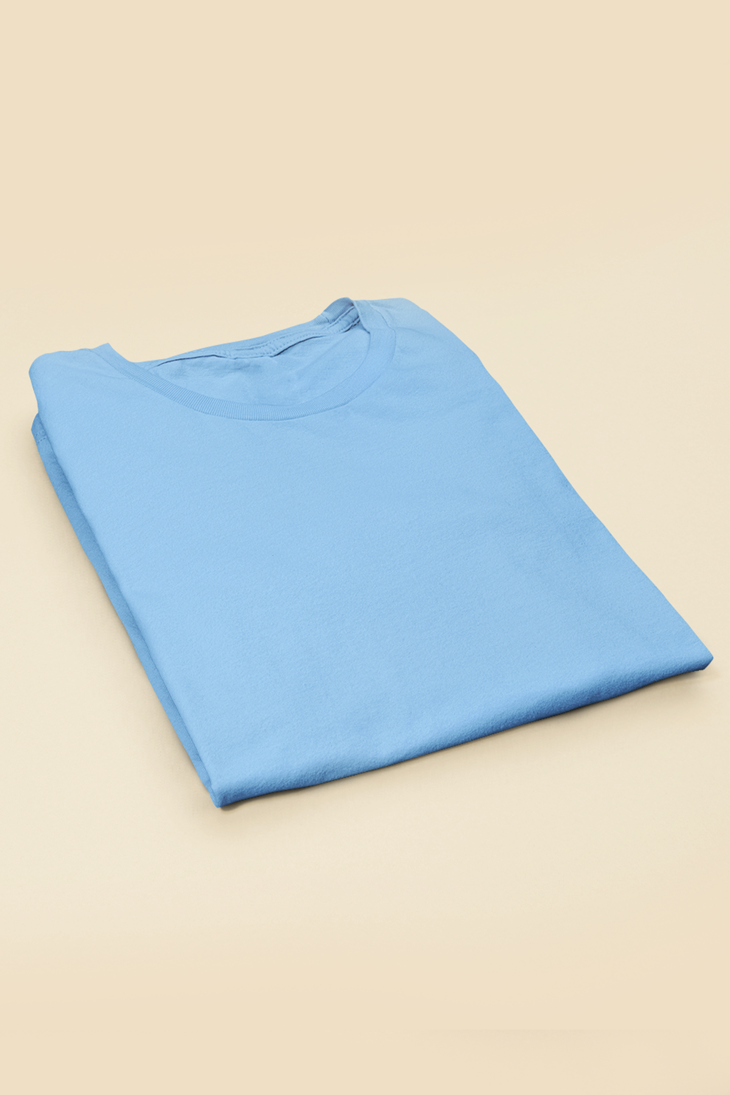 Oversized T-shirt - Light Blue Plain T-Shirt