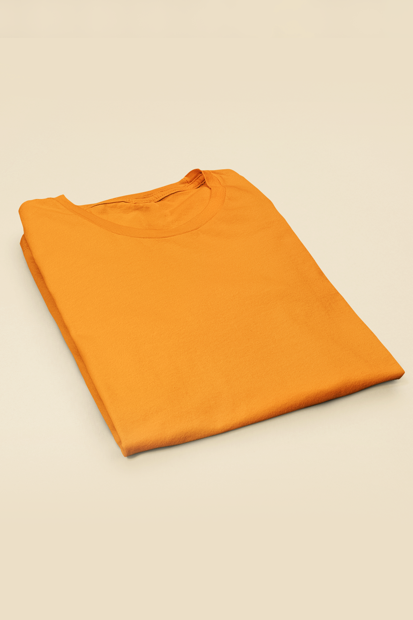 Oversized T-shirt - Orange Plain T-Shirt