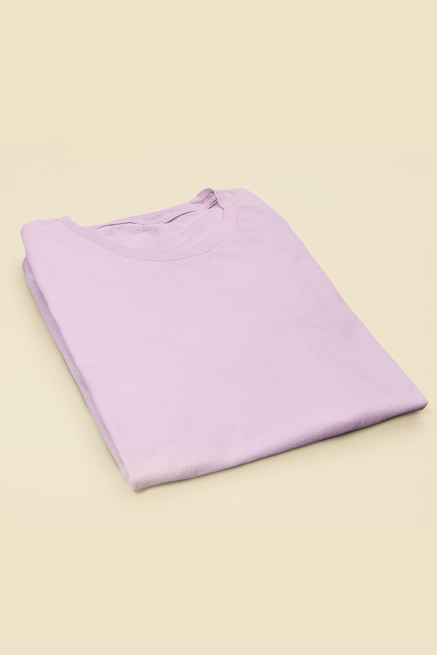 Oversized T-shirt - Light Purple Plain T-Shirt